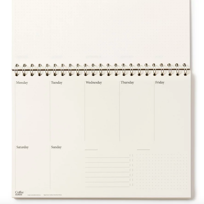 Coffeenotes 7 Day Weekly Planner